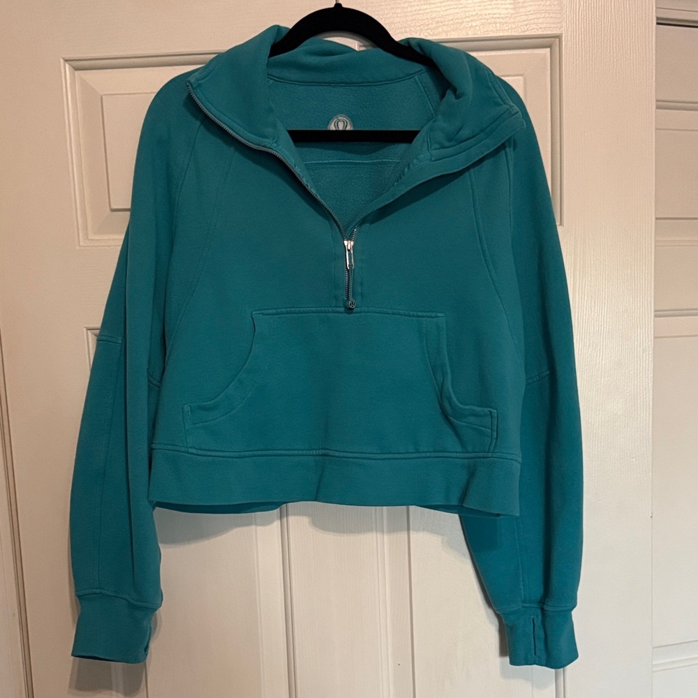 Lululemon Scuba Half Zip Teal Size M/L